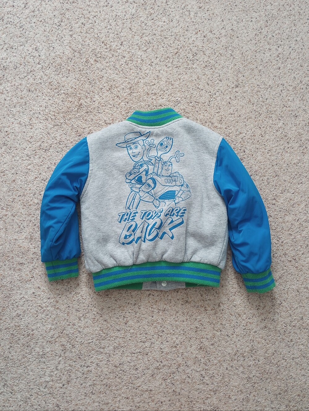 Disney Collection Toy Story Varsity Jacket Buzz Woody Forky